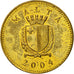 Monnaie, Malte, Cent, 2004, British Royal Mint, TTB, Nickel-brass, KM:93