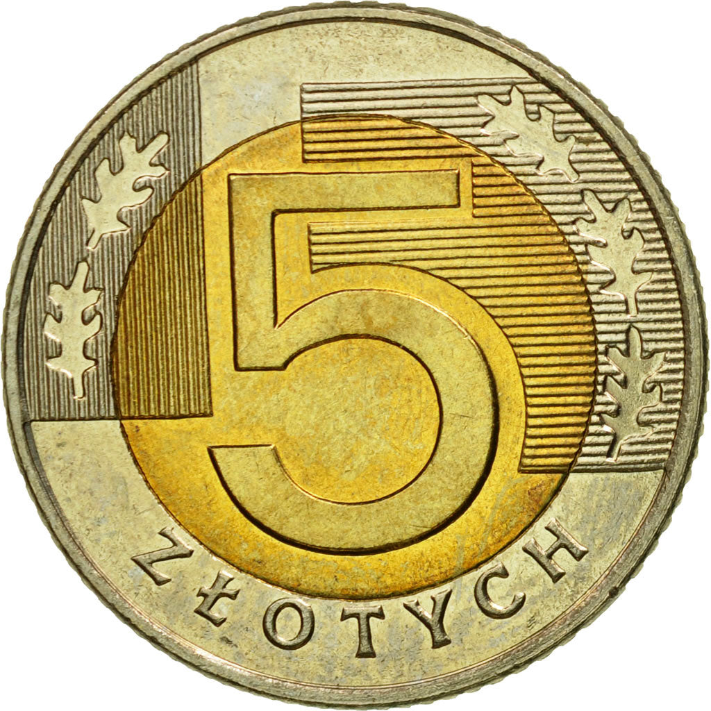 Münze, Polen, 5 Zlotych, 1994, Warsaw, VZ, Bi-Metallic, KM:284