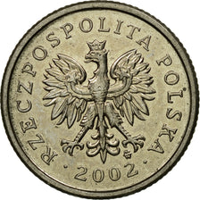 Coin, Poland, 20 Groszy, 2002, Warsaw, EF(40-45), Copper-nickel, KM:280