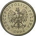 Coin, Poland, 20 Groszy, 2002, Warsaw, EF(40-45), Copper-nickel, KM:280