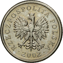 Coin, Poland, 10 Groszy, 2002, Warsaw, EF(40-45), Copper-nickel, KM:279