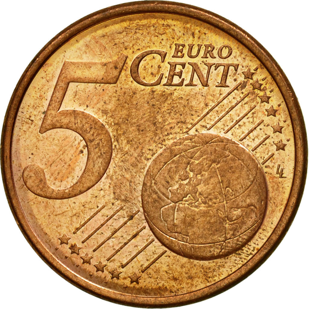 Finland, 5 Euro Cent, 2004, EF(40-45), Copper Plated Steel, KM:100