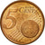 Finlandia, 5 Euro Cent, 2004, BB, Acciaio placcato rame, KM:100