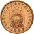 Moneda, Letonia, Santims, 1997, MBC, Cobre recubierto de acero, KM:15