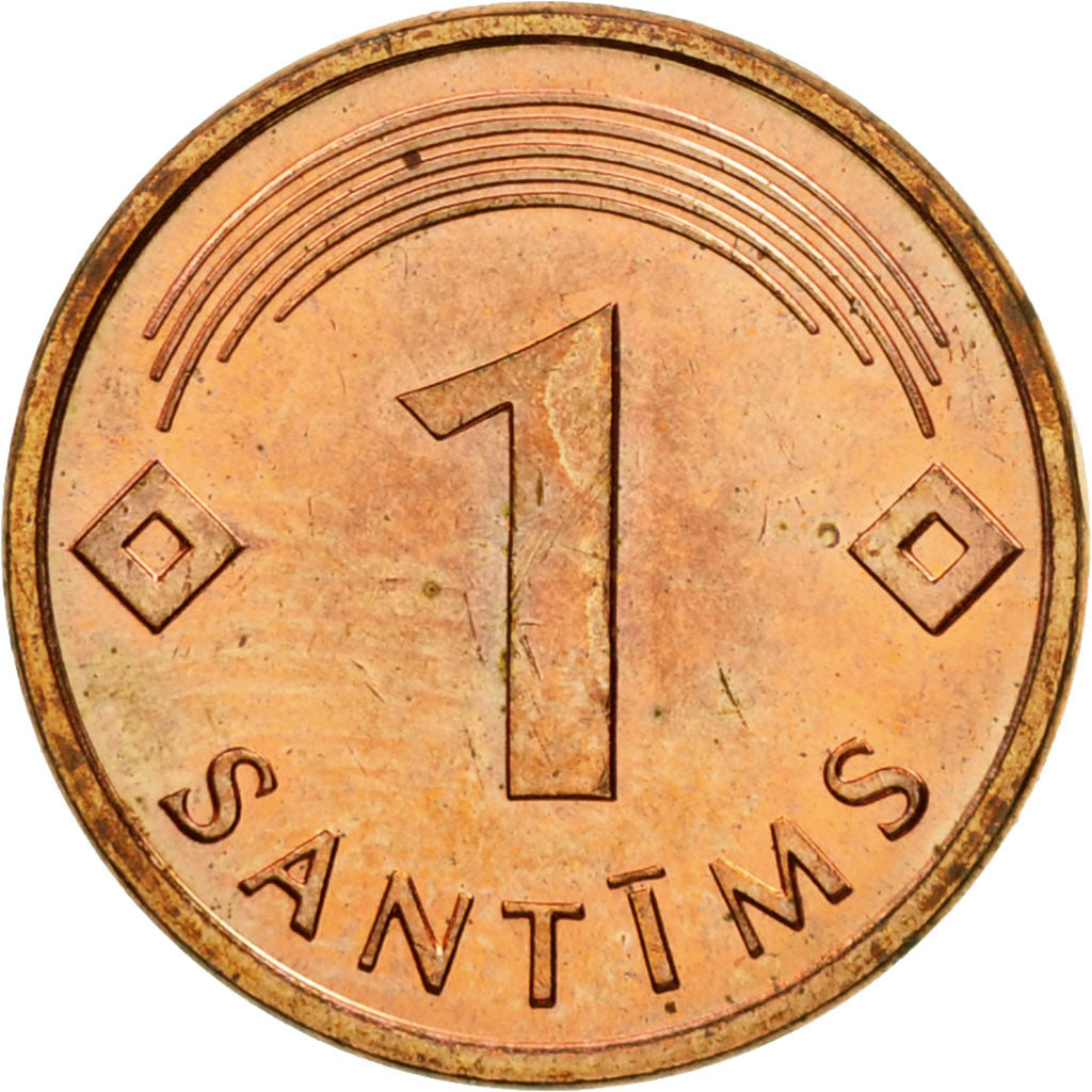 Monnaie, Latvia, Santims, 1997, TTB, Copper Clad Steel, KM:15