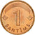 Moneda, Letonia, Santims, 1997, MBC, Cobre recubierto de acero, KM:15