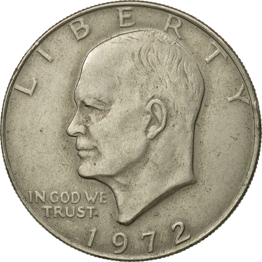Coin, United States, Eisenhower Dollar, Dollar, 1972, U.S. Mint, Philadelphia