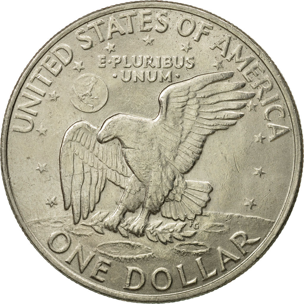 Coin, United States, Eisenhower Dollar, Dollar, 1972, U.S. Mint, Denver