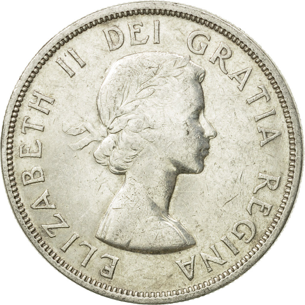 Coin, Canada, Elizabeth II, Dollar, 1957, Royal Canadian Mint, Ottawa