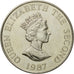Coin, Jersey, Elizabeth II, 2 Pounds, 1987, EF(40-45), Copper-nickel, KM:70