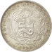 Moneta, Peru, 1/2 Sol, 1935, MS(63), Srebro, KM:216