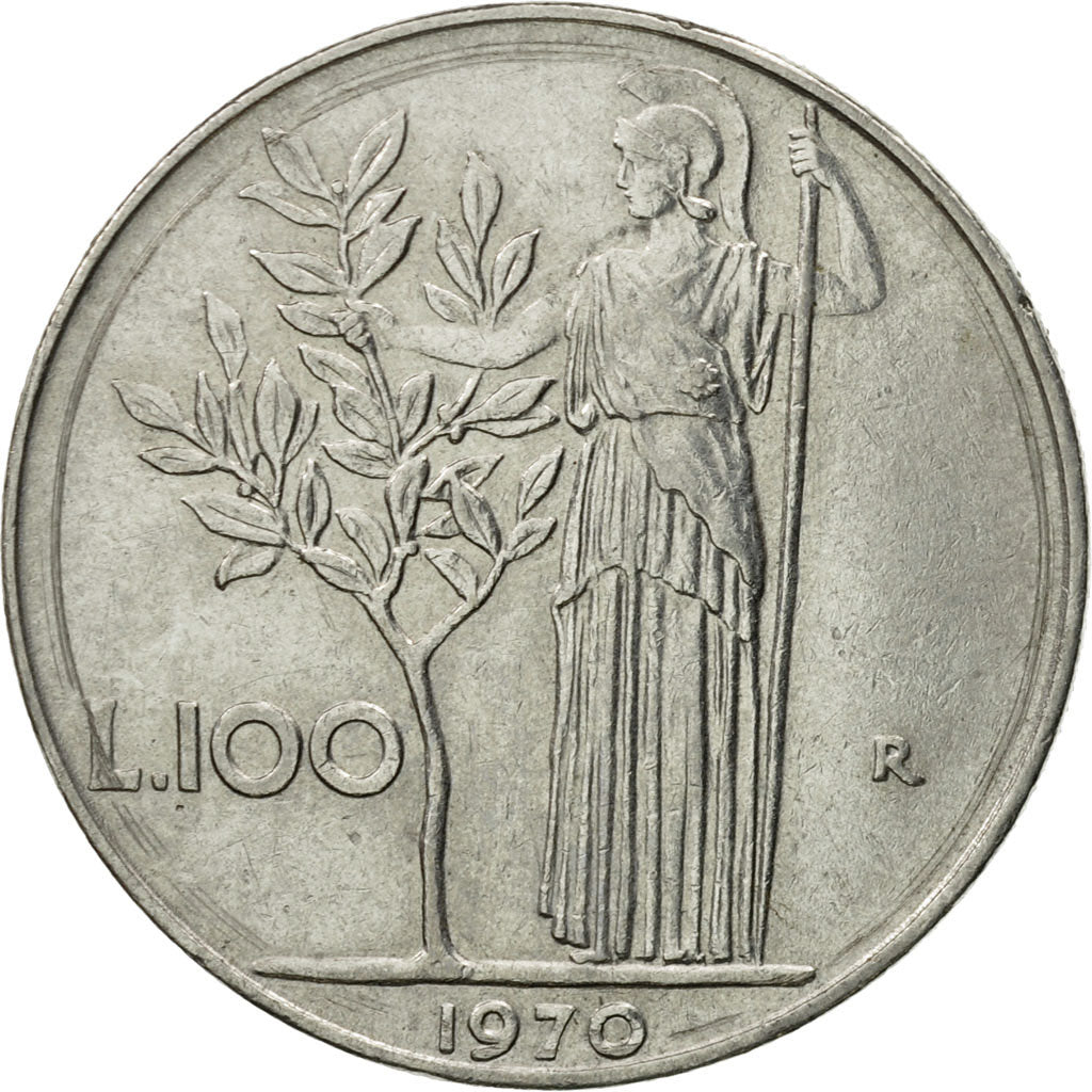 Moneta, Italia, 100 Lire, 1970, Rome, SPL-, Acciaio inossidabile, KM:96.1