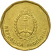 Coin, Argentina, 10 Centavos, 1986, EF(40-45), Brass, KM:98