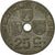 Moneta, Belgio, 25 Centimes, 1942, BB, Zinco, KM:131