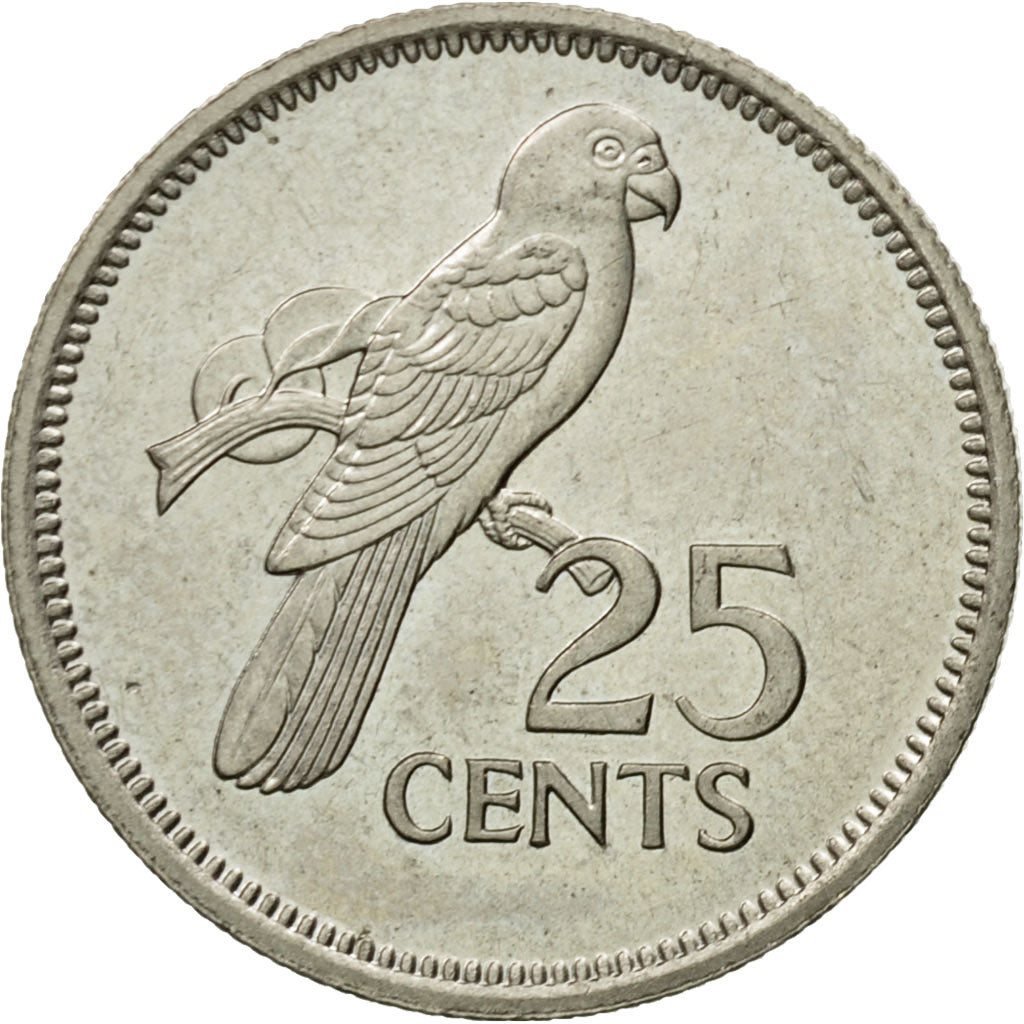 Monnaie, Seychelles, 25 Cents, 1982, British Royal Mint, SUP, Copper-nickel