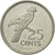 Moneta, Seszele, 25 Cents, 1982, British Royal Mint, AU(55-58), Miedź-Nikiel