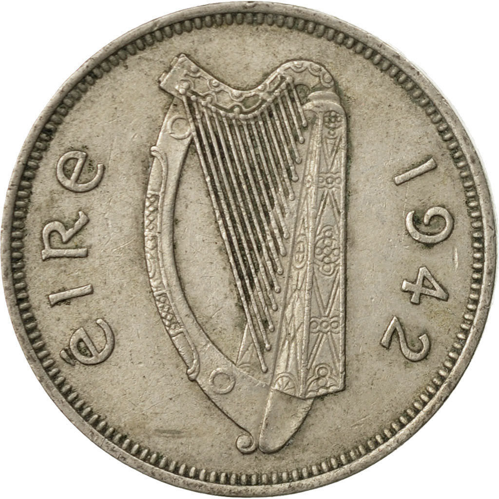 Monnaie, IRELAND REPUBLIC, 6 Pence, 1942, TTB, Copper-nickel, KM:13a
