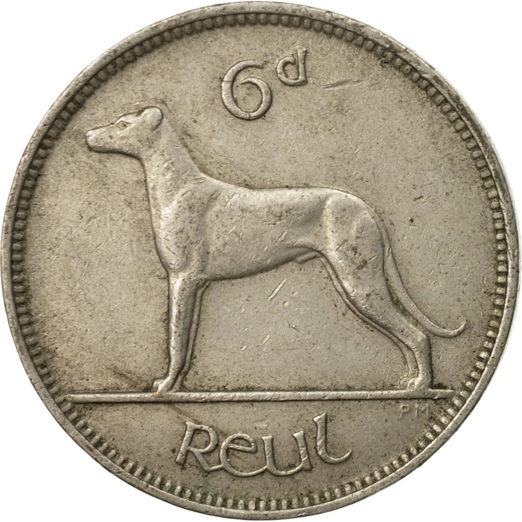 Monnaie, IRELAND REPUBLIC, 6 Pence, 1942, TTB, Copper-nickel, KM:13a