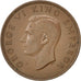 Coin, New Zealand, George VI, 1/2 Penny, 1940, AU(55-58), Bronze, KM:12