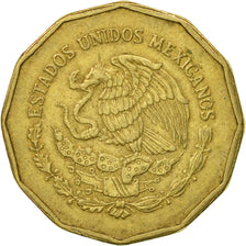 Coin, Mexico, 20 Centavos, 1993, Mexico City, EF(40-45), Aluminum-Bronze, KM:548