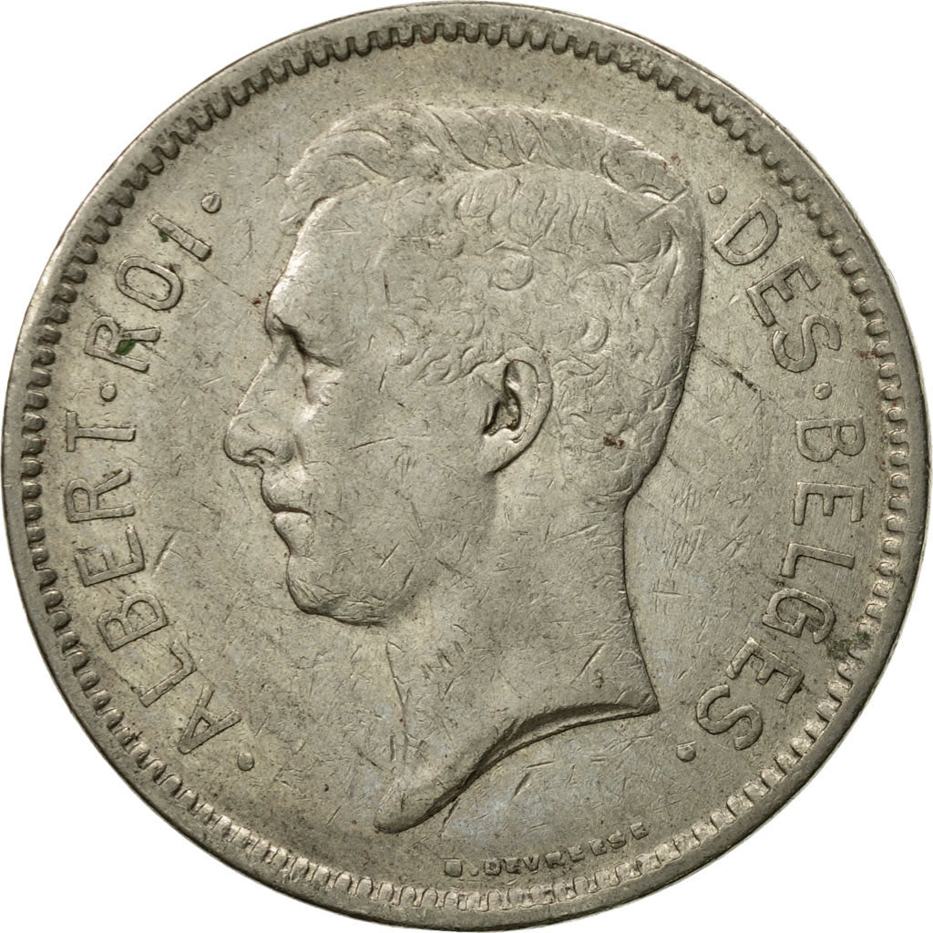 Coin, Belgium, 5 Francs, 5 Frank, 1931, EF(40-45), Nickel, KM:97.1
