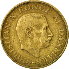Moneta, Danimarca, Christian X, Krone, 1943, Copenhagen, BB, Alluminio-bronzo