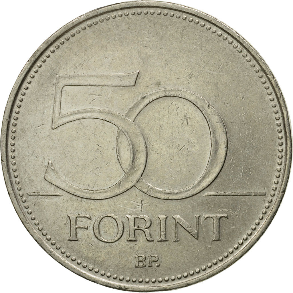 Coin, Hungary, 50 Forint, 1995, Budapest, EF(40-45), Copper-nickel, KM:697