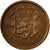 Moneta, Luksemburg, Charlotte, 25 Centimes, 1946, EF(40-45), Bronze, KM:45