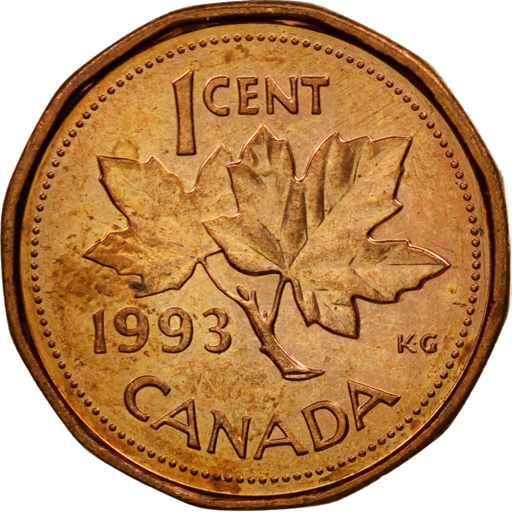 Coin, Canada, Elizabeth II, Cent, 1993, Royal Canadian Mint, Ottawa, AU(55-58)