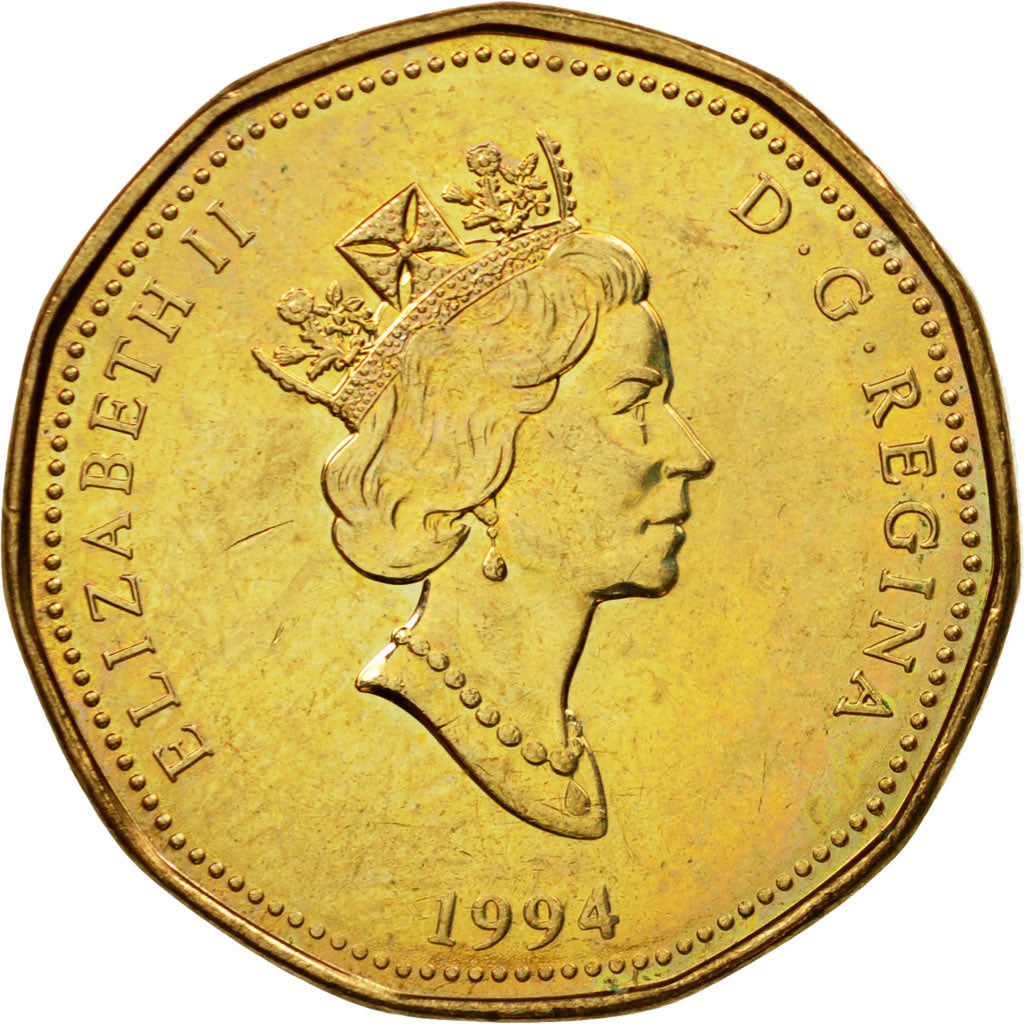 Coin, Canada, Elizabeth II, Dollar, 1994, Royal Canadian Mint, Ottawa