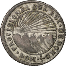 HONDURAS, 4 Reales, 1851, Tegucigalpa, KM #20a, AU(55-58), Silver, 7.10