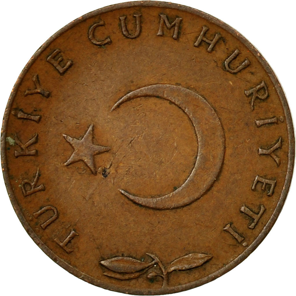 Coin, Turkey, 5 Kurus, 1969, EF(40-45), Bronze, KM:890.2