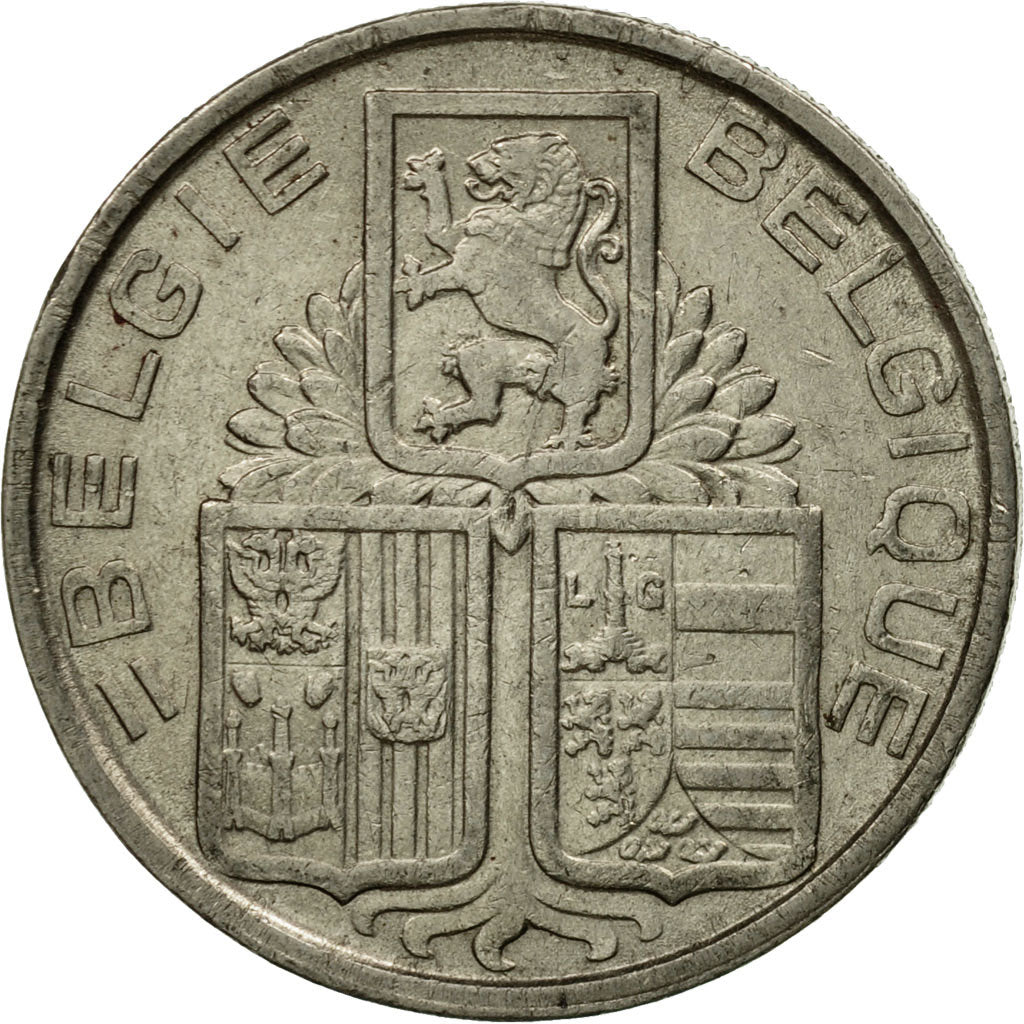Coin, Belgium, 5 Francs, 5 Frank, 1939, EF(40-45), Nickel, KM:117.2