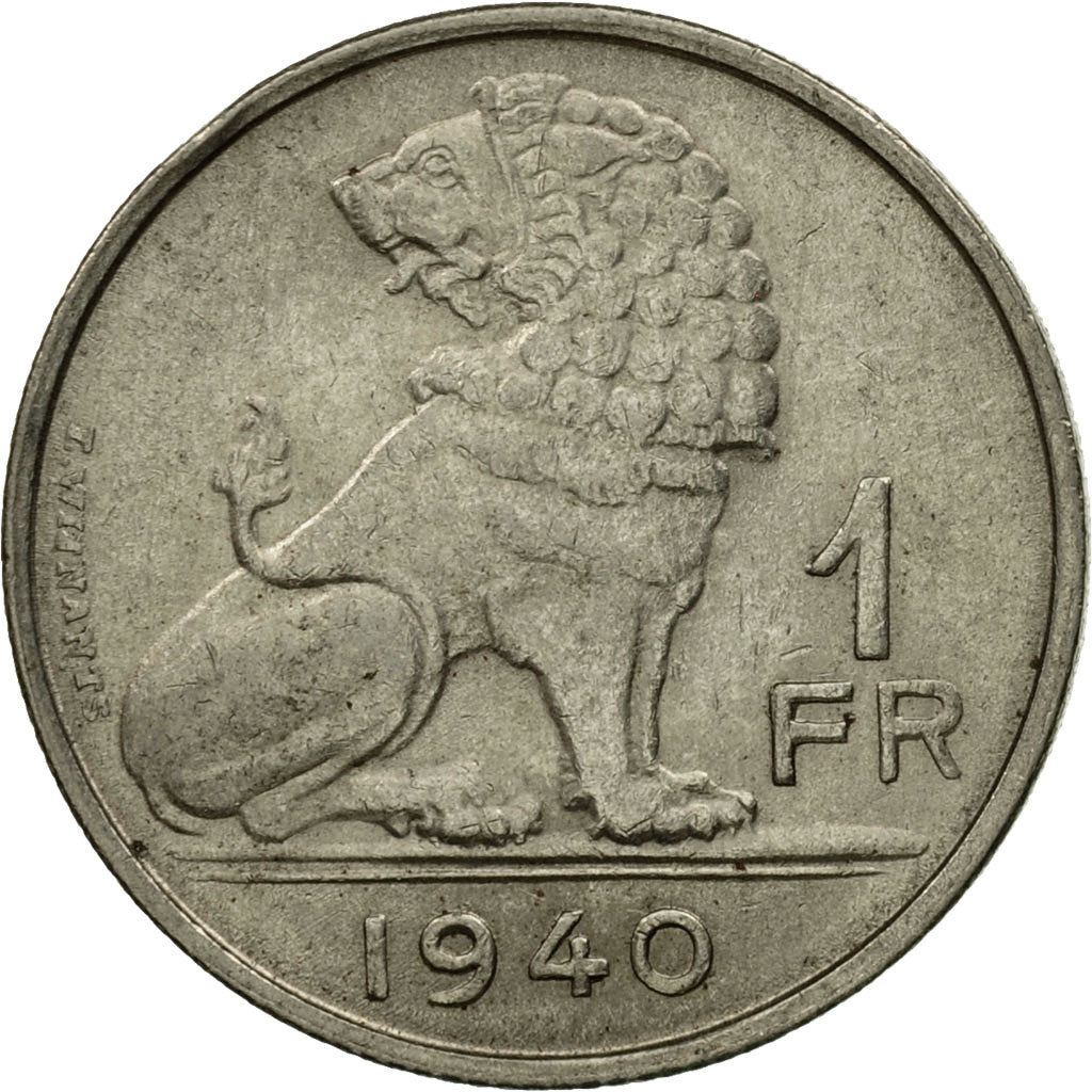 Coin, Belgium, Franc, 1940, EF(40-45), Nickel, KM:120