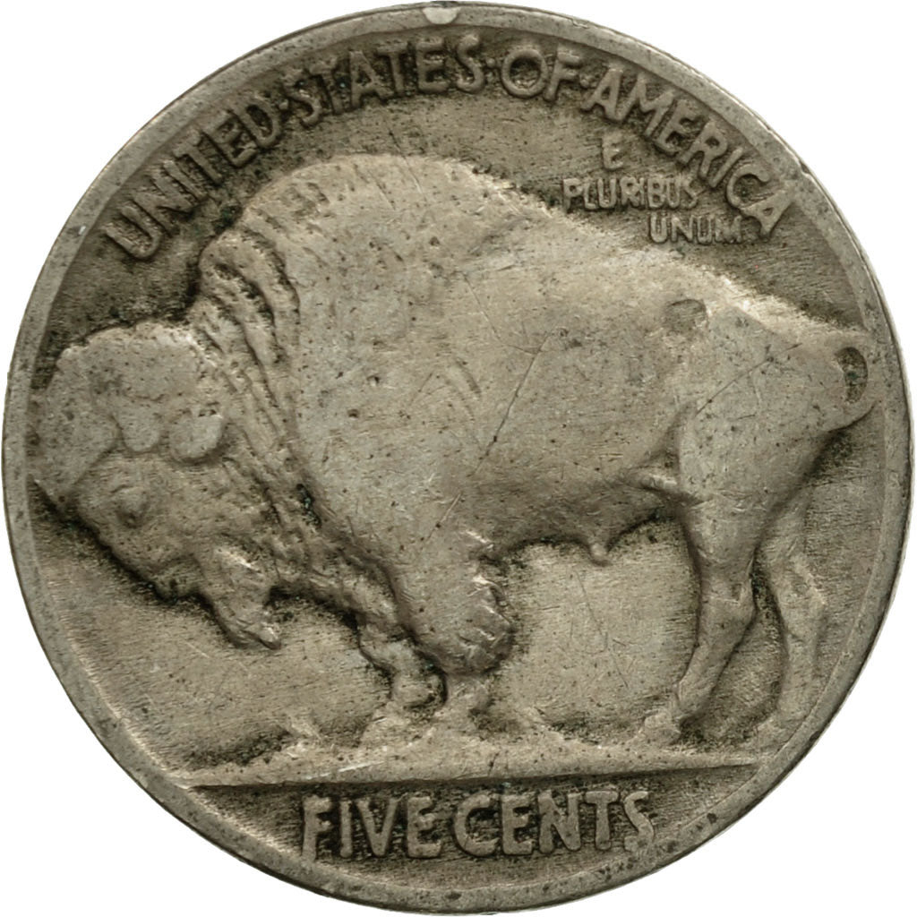 Coin, United States, Buffalo Nickel, 5 Cents, 1935, U.S. Mint, Philadelphia