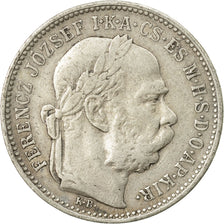 Monnaie, Hongrie, Franz Joseph I, Korona, 1895, Kormoczbanya, TB+, Argent