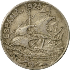 Coin, Spain, Alfonso XIII, 25 Centimos, 1925, Madrid, VF(30-35), Copper-nickel