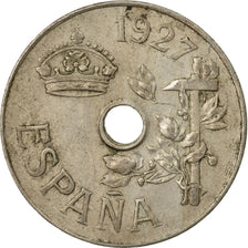 Coin, Spain, Alfonso XIII, 25 Centimos, 1927, Madrid, EF(40-45), Copper-nickel