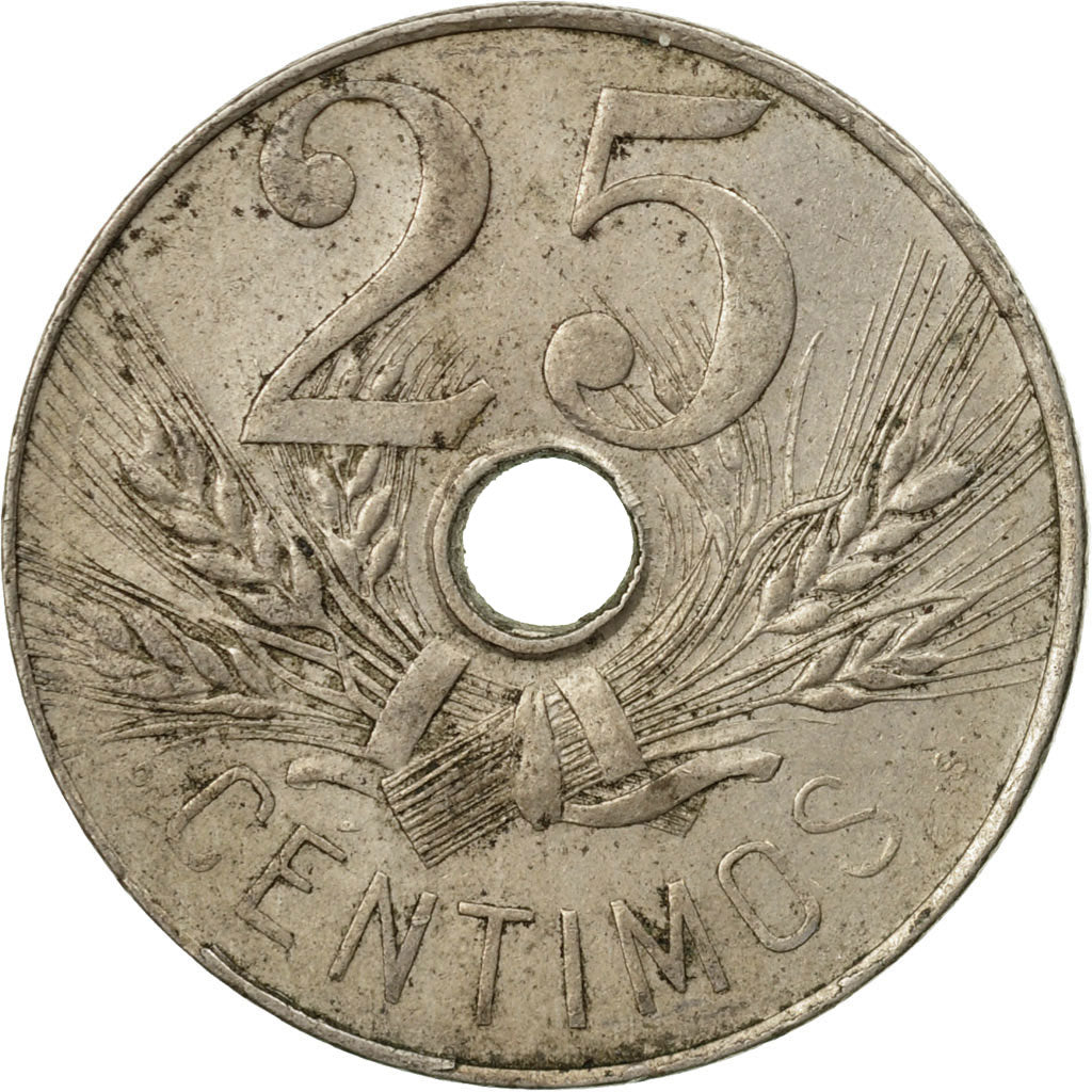 Coin, Spain, Alfonso XIII, 25 Centimos, 1927, Madrid, EF(40-45), Copper-nickel