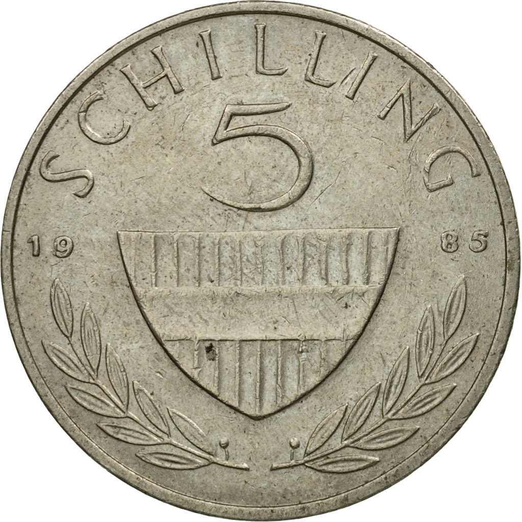 Coin, Austria, 5 Schilling, 1985, EF(40-45), Copper-nickel, KM:2889a