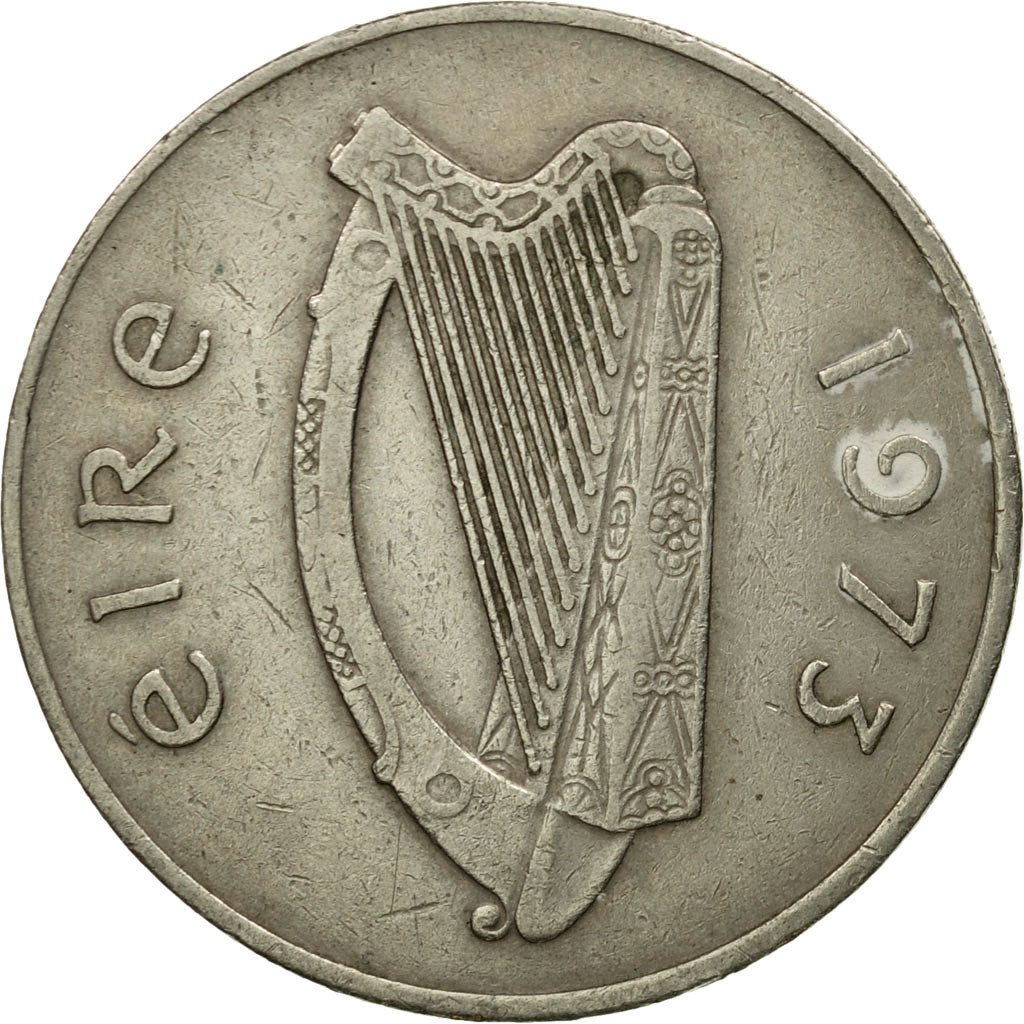 Coin, IRELAND REPUBLIC, 10 Pence, 1973, EF(40-45), Copper-nickel, KM:23