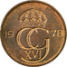 Monnaie, Suède, Carl XVI Gustaf, 5 Öre, 1978, TTB, Bronze, KM:849