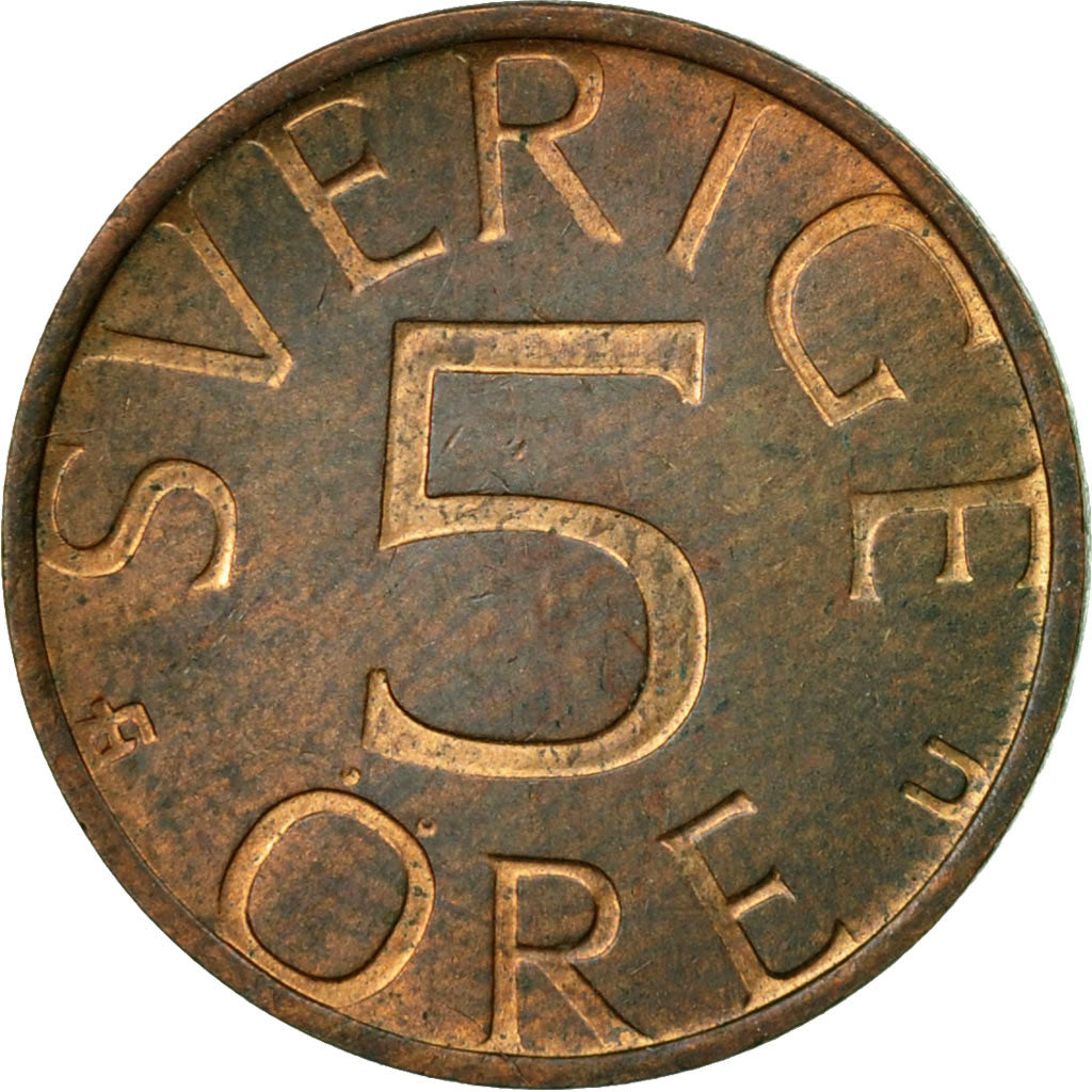 Monnaie, Suède, Carl XVI Gustaf, 5 Öre, 1978, TTB, Bronze, KM:849