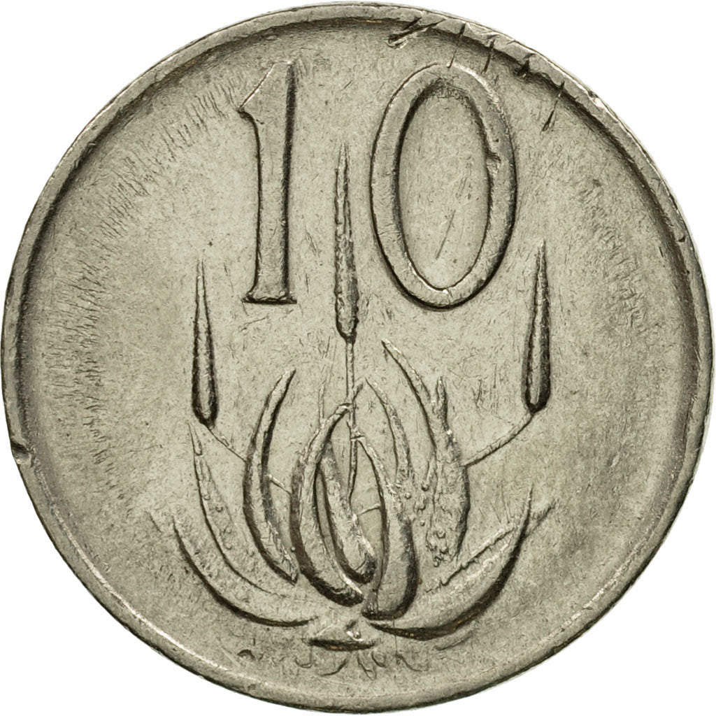 Monnaie, Afrique du Sud, 10 Cents, 1975, TTB, Nickel, KM:85