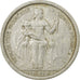 Moneda, OCEANÍA FRANCESA, 2 Francs, 1949, BC+, Aluminio, KM:3