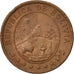 BOLIVIA, 50 Centavos, 1/2 Boliviano, 1942, KM #182a.1, MS(63), Bronze, 24.6,...