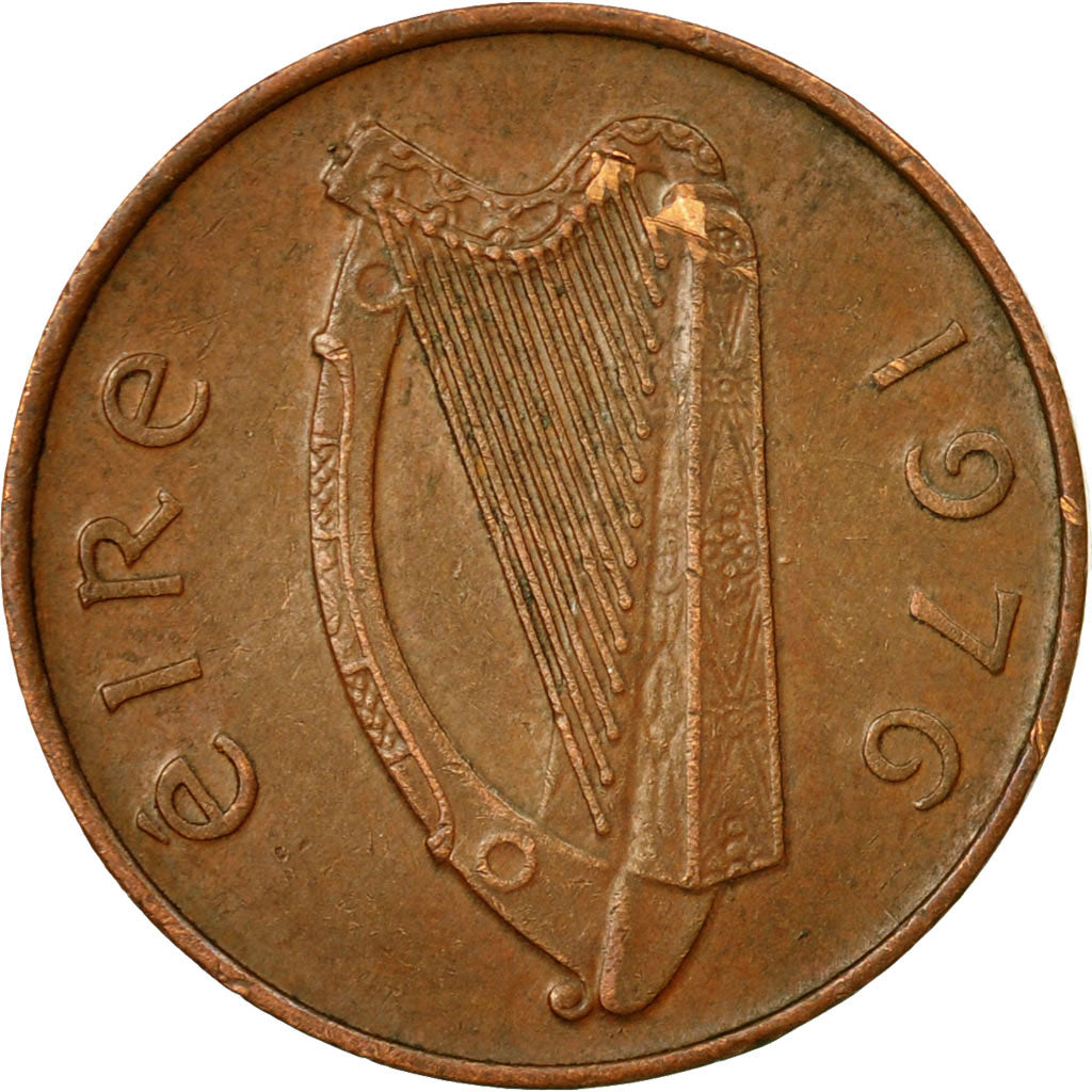 Coin, IRELAND REPUBLIC, Penny, 1976, EF(40-45), Bronze, KM:20
