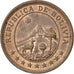 BOLIVIA, Boliviano, 1951, KM #184, MS(63), Bronze, 18, 3.00