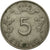 Coin, Luxembourg, Charlotte, 5 Francs, 1949, EF(40-45), Copper-nickel, KM:50