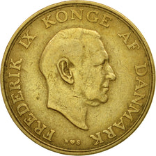 Coin, Denmark, Frederik IX, Krone, 1952, Copenhagen, EF(40-45), Aluminum-Bronze